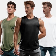 Summer Gym Muscle Men's Sleeveless T-Shirt Tank Top Casual Soft Wear