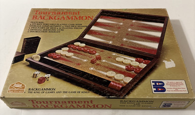 Vintage Tournament Backgammon by ES Lowe - 1977 Edition - Complete!