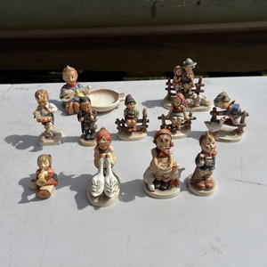 Mixed Lot Of 11 Hummel Porcelain Child Figurines Decorative Collectibles