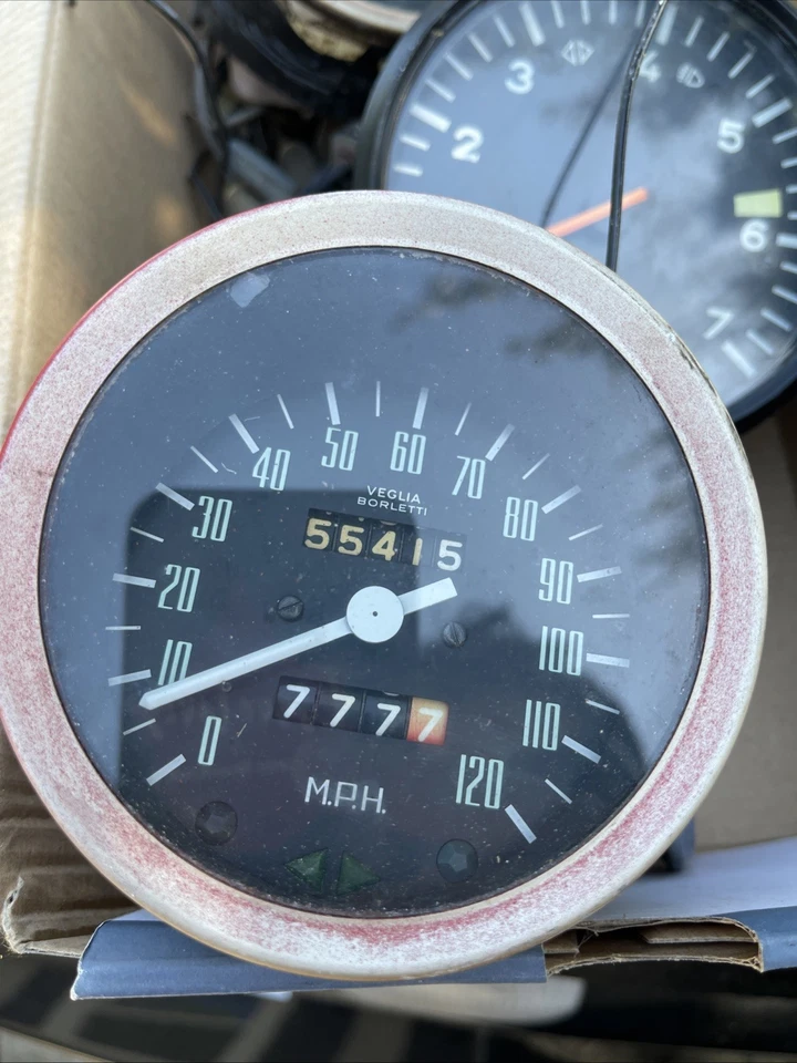 Original Veglia Borletti Speedometer 6 Gauge Set - Not Tested. - Free Shipping - Image 3 of 4