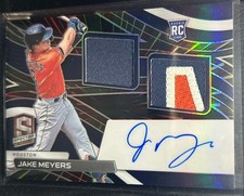 Jake Meyers 2022 Panini Spectra RPA Dual Patch Rookie Auto #23/25