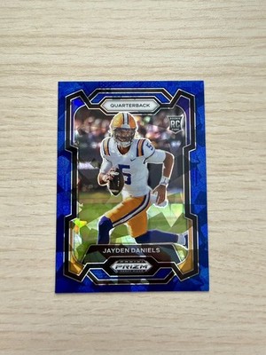 2024 Draft Picks Prizm /99 Jayden Daniels Blue Cracked Ice