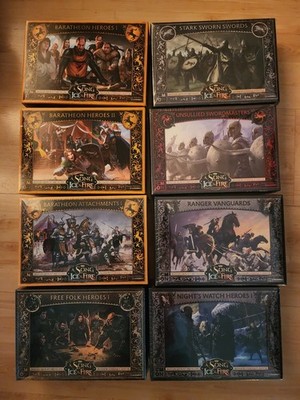 A Song of Ice & Fire: Tabletop Miniatures Game LOT (6 SEALED, 2 OPENED-UNUSED)