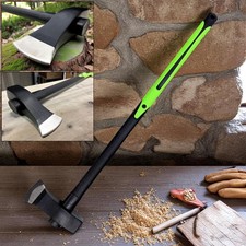 6lb Maul Axe Carbon Steel Head Fibreglass Shaft & Soft Grip Handle Log Splitting