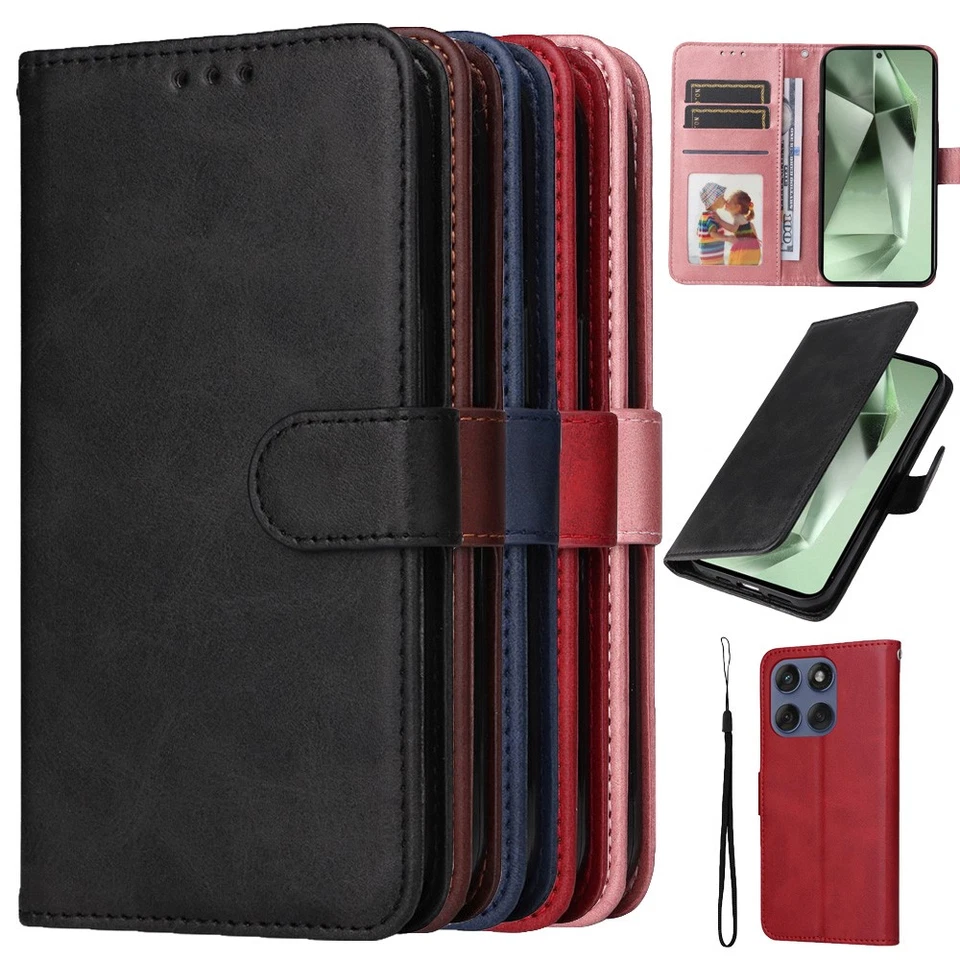 Handy Tasche für Motorola Edge 60 Fusion Wallet Magnet Klappetui Schutzhülle - Bild 1 von 1