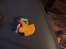 TIFINS figurine BULLY TF1 AVION AVIATEUR vintage orange déco BD dessin animé