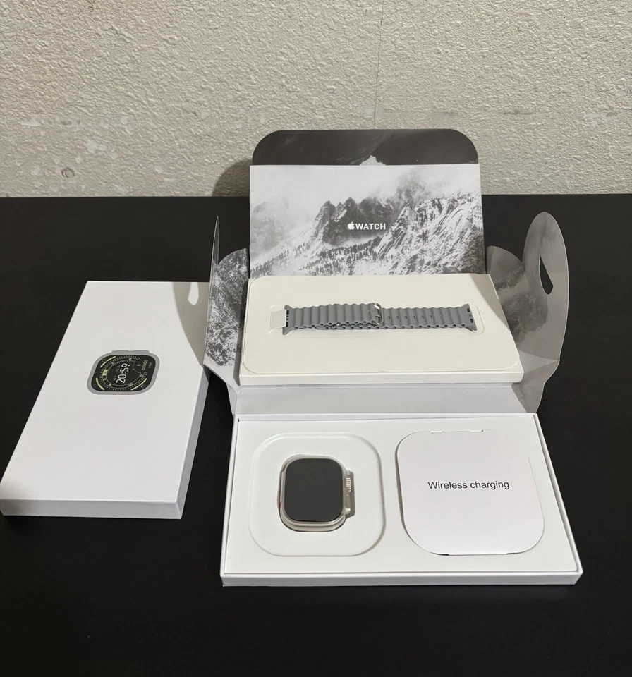 Apple Watch Ultra 3 49 毫米钛饰面带灰色表带! — 第 3/4 张图片
