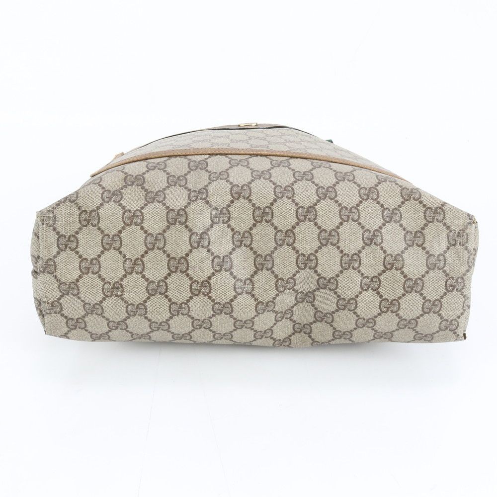 GUCCI GG Sherry Line 39 02 003 Leather Tote Bag Shoulder Brown Beige From Japan thumbnail 15