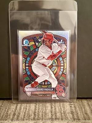 2025 Bowman Chrome Prospects Yairo Padilla Stained Glass