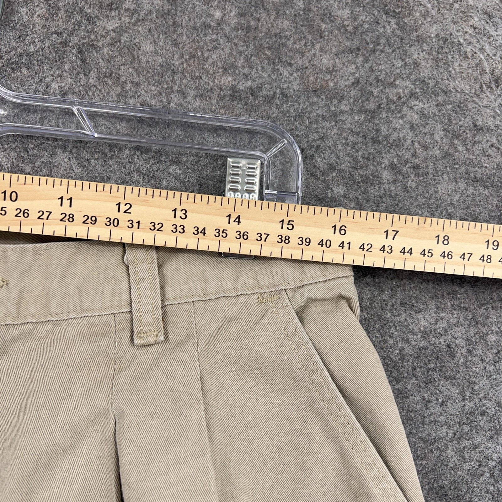 Wrangler Pants Mens 34x36 Beige Pleated Relaxed Fit Khaki Chino USA Cotton thumbnail 8