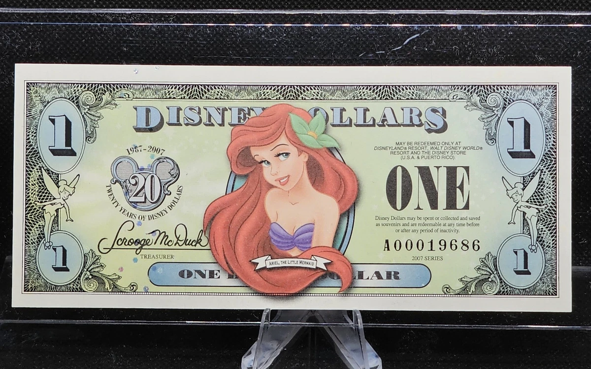 Ariel Disney Dollars (1968-Now) for sale | eBay
