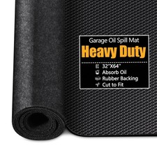 IDekooror Garage Floor Mat, 32" x 64" Oil Spill Mat for Under Car, Heavy Duty Ga