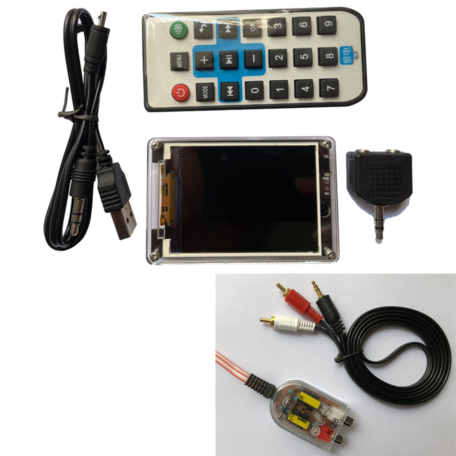 MIC LINE Sound Level Meter Clock Stereo Music Spectrum Visualizer Audio ...