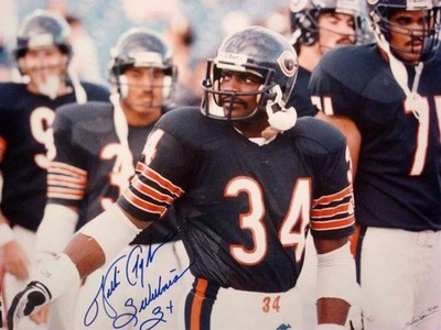 REPRINT - WALTER PAYTON Chicago Bears Signed 8x10 Photo Man Cave