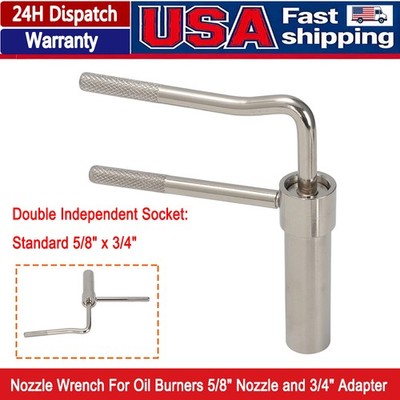 For Waste Oil Burners / Oil Burner Nozzle Wrench - Remove Nozzle with Ease Tool