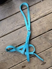 Turquoise Nylon Caveson Nose Band Western English Horse Tack