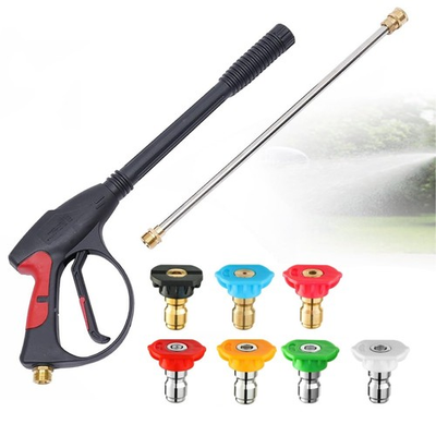 #ad #ad 4000PSI Power Washer Spray Gun Lance High Pressure w 7pcs Spray Nozzles Tips Kit $32.29