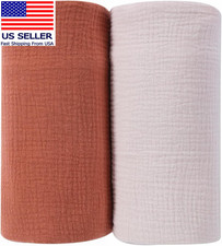 Muslin Baby Swaddle Blanket, Cotton Swaddling Blankets for Baby Boy and Girl, Nu