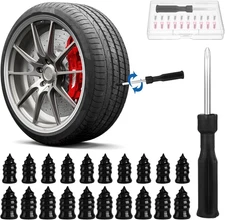 20/60PCS Car Vacuum Tire Repair Rubber Screw Nails + Screwdriver Fast Tool Set