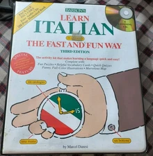 LEARN ITALIAN THE FAST AND FUN WAY (BOOK & NO CD's) Please Read Description