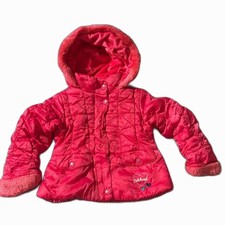 Oshkosh pink puffer winter fall jacket kids girls toddler 2T