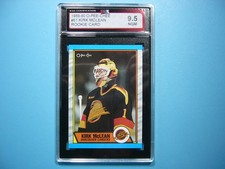1989/90 O-PEE-CHEE NHL HOCKEY CARD #61 KIRK MCLEAN ROOKIE KSA 9.5 NGM SHARP+ OPC