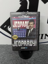 Jeopardy COMPLETE! VG! (Sega Genesis, 1992) CLEANED & TESTED! FREE SHIPPING!