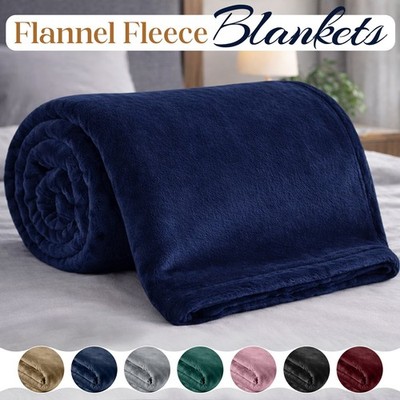 Extra große Flanell Fleecedecke Wendebett Sofaüberwurf ultraweiche Decken
