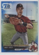 2017 Bowman Chrome Prospects Blue Refractor 70th Anniversary Andy Yerzy 0x1