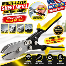 5-Blade Sheet Metal Crimper 10.5" HVAC Duct Gutter Downspout Hand Tool