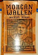 Morgan Wallen 8X14 GIG Poster  INDIANAPOLIS