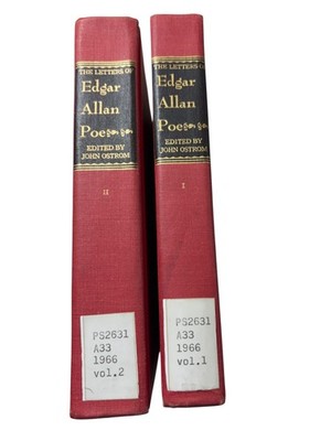 Letters of Edgar Allan Poe Ostrom 1966 2 Vol Set Literary Correspondence Gordian