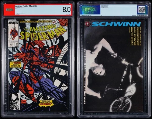 1989 Amazing Spider-Man # 317 Venom Todd McFarlane 1st Print PSA 8.0 NOT CGC