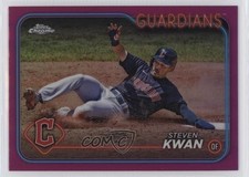 2024 Topps Chrome Pink Refractor Steven Kwan #30 0ba8
