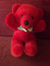 Dakin 1979 Cuddles Bear Teddy Red Cuddle 14" Plush Stuffed Animal Vintage