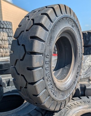 *SET of 2* 5.00-8 Trelleborg solid forklift tires - Quick Clip