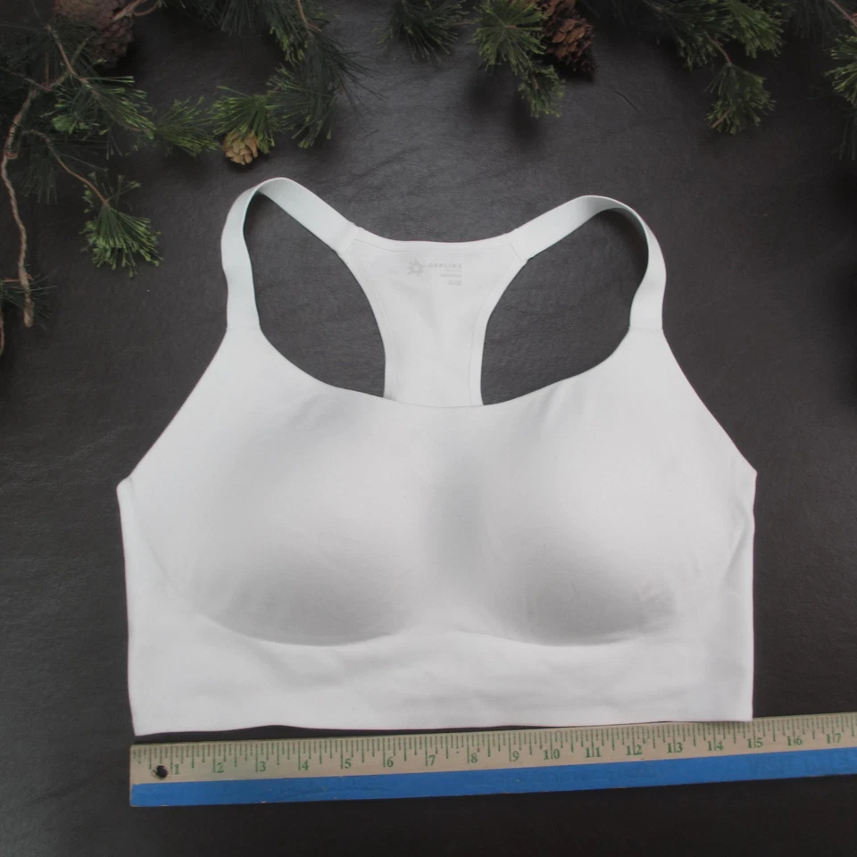 Offline By Aerie Sports Bra Womens XL White Real Me Racerback Padded Wireless - Image 2 of 4