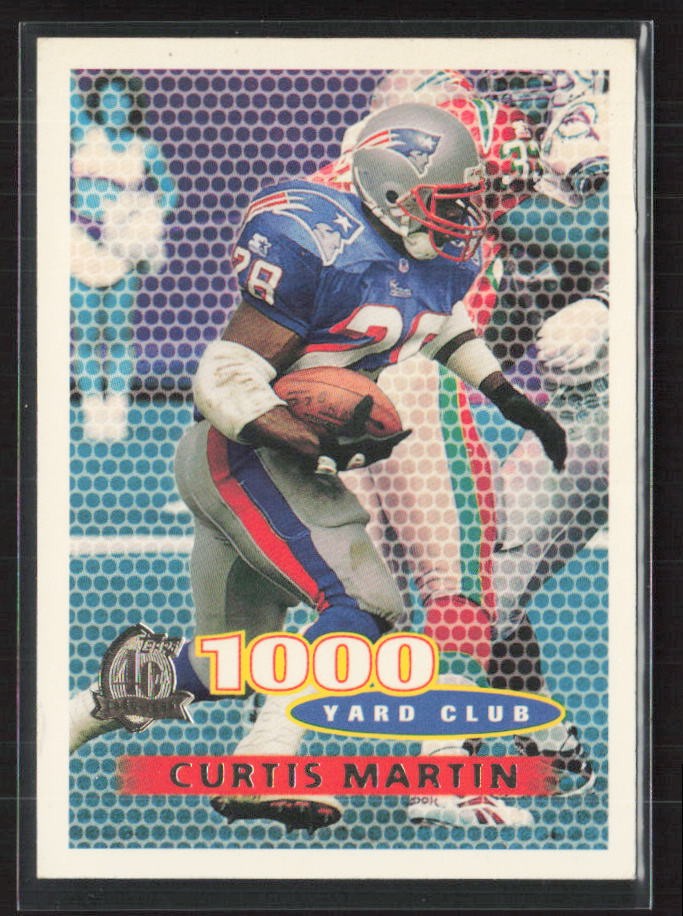 1996 Topps #123 Curtis Martin New England Patriots (D)