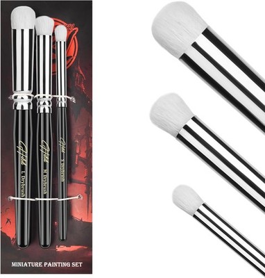 HOTUT Dry Brush Pinsel Set, (3 Stück) Modellbau Detailpinsel, Trockenpinsel