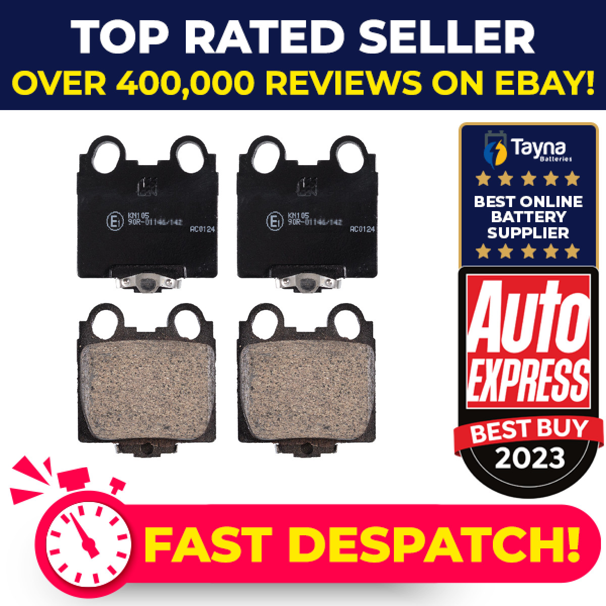 Brake Pads Set fits LEXUS SC430 4.3 Rear 01 to 10 3UZ-FE 0446622180 0446630120