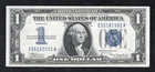 FR. 1606 1934 $1 ONE DOLLAR “FUNNYBACK” SILVER CERTIFICATE ABOUT UNCIRCULATED