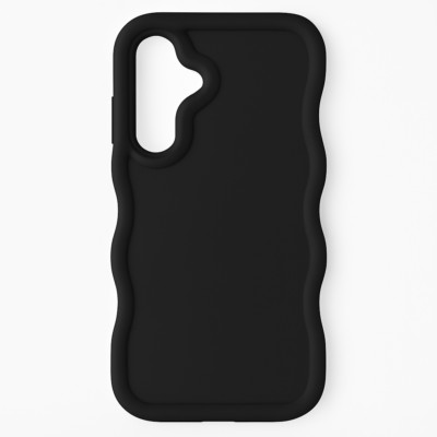 Wavey Silicone PhoneCase Android S24   Soft Matte, Shockproof, Cute Wavy Edge