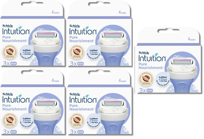 Schick Intuition Pure Nourishment With Coconut Milk & Almond Oil, 15 Cartridges
