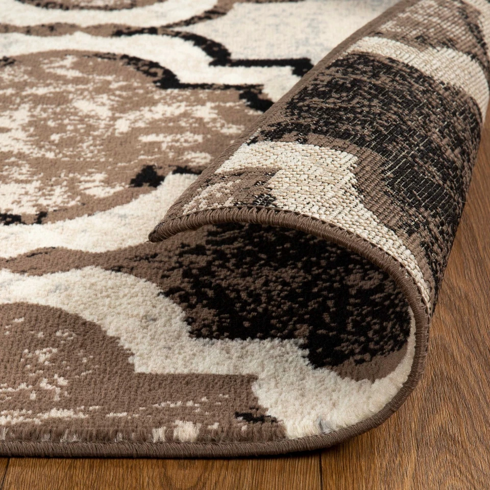 Viking Contemporary Floral Modern Geometric Trellis Non Slip Indoor Area Rug - Image 4 of 4