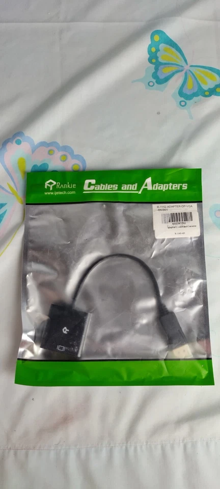 Rankie Display Port (DP) to VGA Adapter R-1142 BK/B01 Cable  Connector Connect - Image 2 of 4