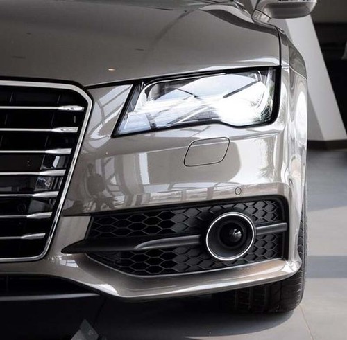 1Pair Front Bumper Fog Light Grille Cover Bezel For Audi A7 S-Line S7 2012-2015 - Picture 6 of 7