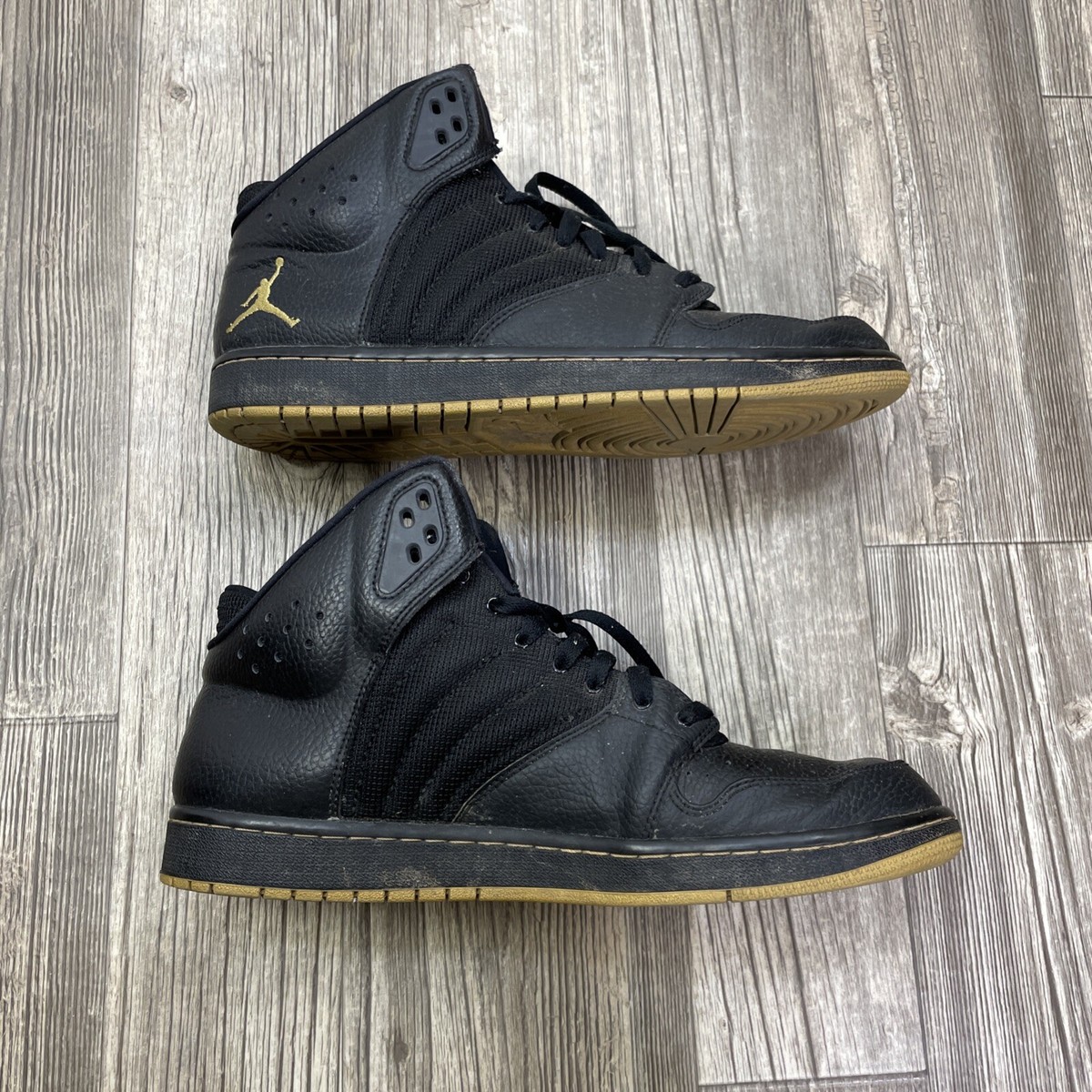Size 12 - Air Jordan 1 Flight 4 Premium Black Gold for sale online