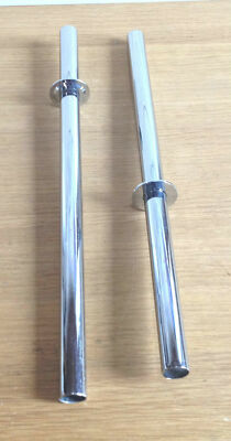 Verbindungsrohre & Flansche Paar 300 mm Chrom Hudson Reed RV010 15 mm Durchmesser