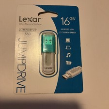 NEW 16GB Lexar USB 2.0 Teal JumpDrive S50 Flash Drive