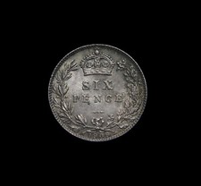 Edward VII 1909 Sixpence GEF Toned